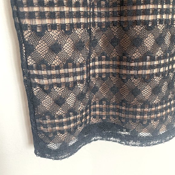 BCBG MaxAzria Black Lace Skirt & Crop Top Set - Picture 8 of 8